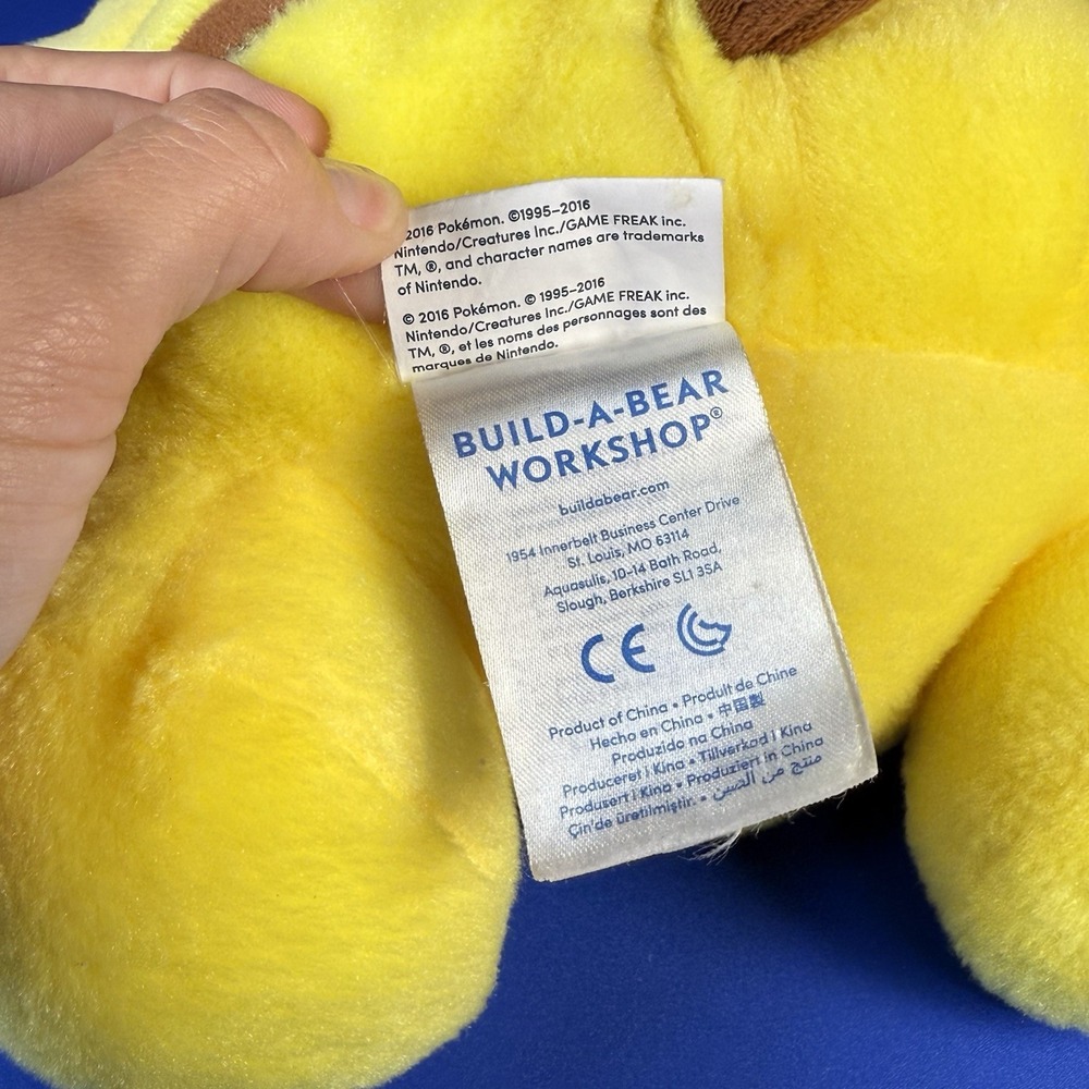 Pokemon Pikachu Build A Bear Workshop Plush Stuffed Toy 18" 2021 - Picture 5 of 5